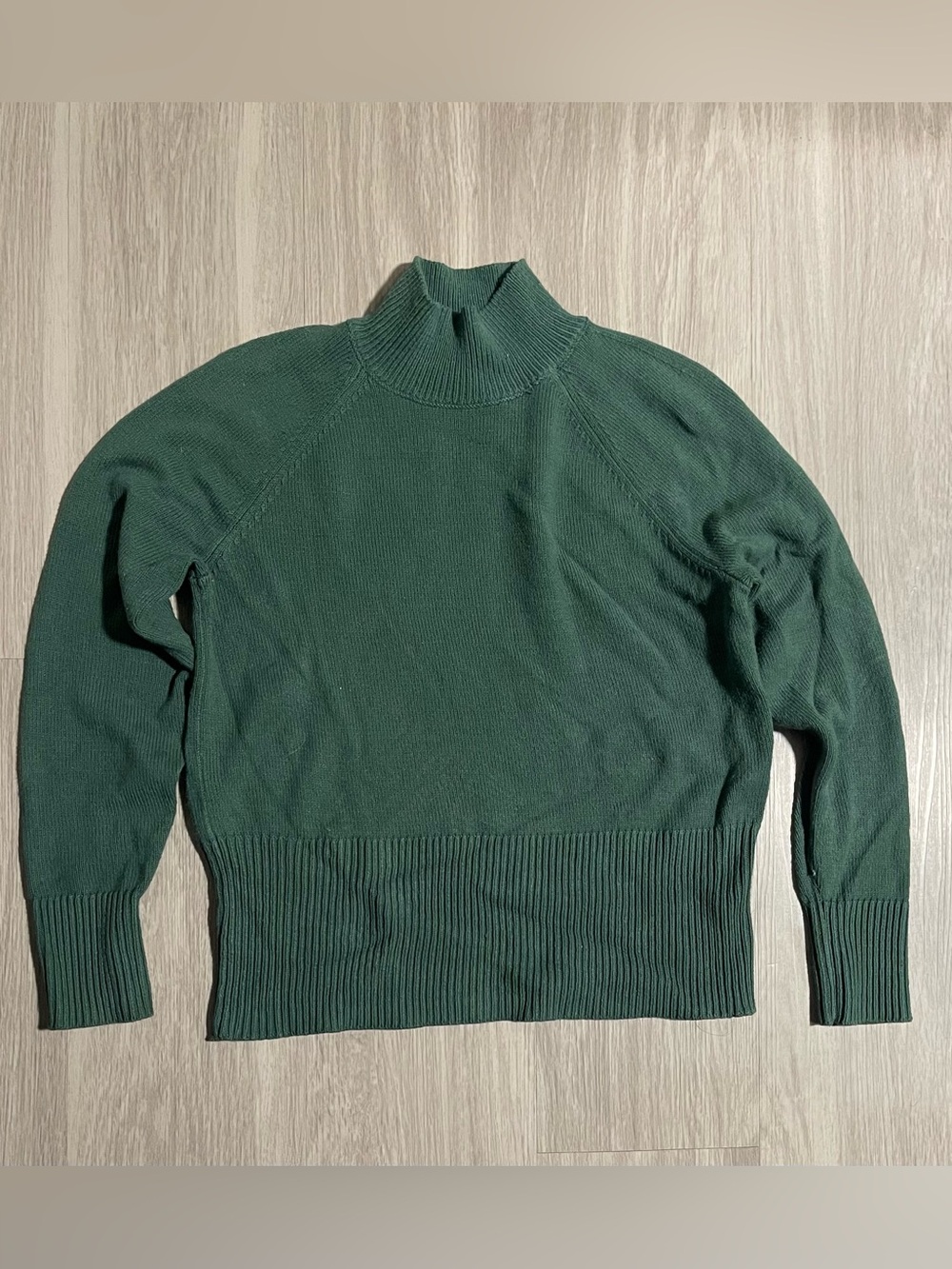 Loft Women’s Forest Green Mock Neck Sweater
